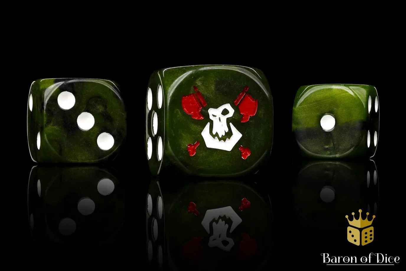 Baron of Dice: Bloody Orc Dice - Round Corner (25)