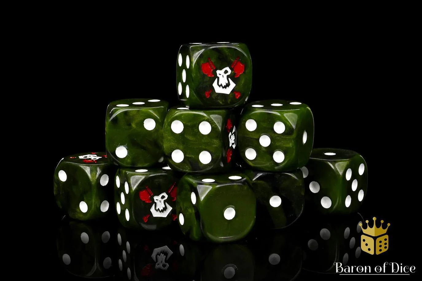 Baron of Dice: Bloody Orc Dice - Round Corner (25) - Image 2
