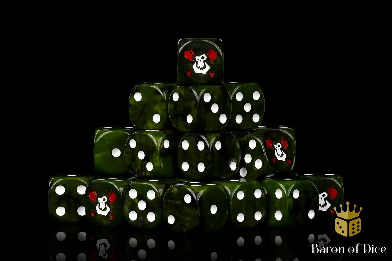Baron of Dice: Bloody Orc Dice - Round Corner (25) - Image 3