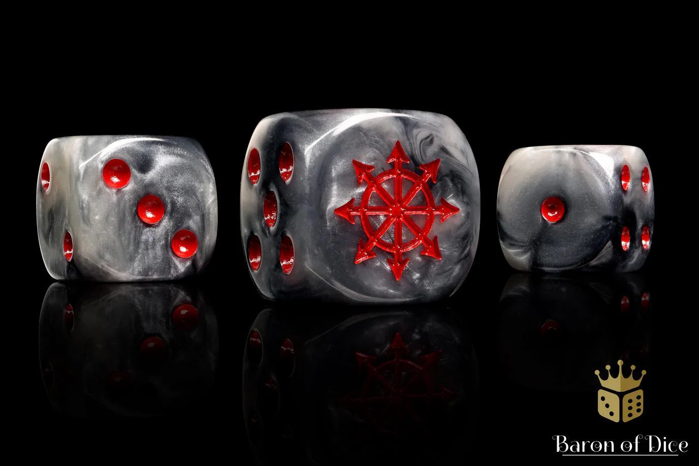 Baron of Dice: Chaos Demon Red Star - Round Corner (25)