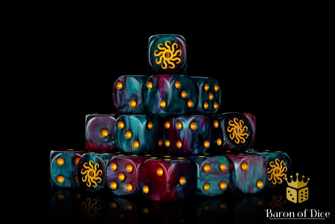 Baron of Dice: Cult of Knowledge - Teal & Purple - Round Corner (25) - Image 2