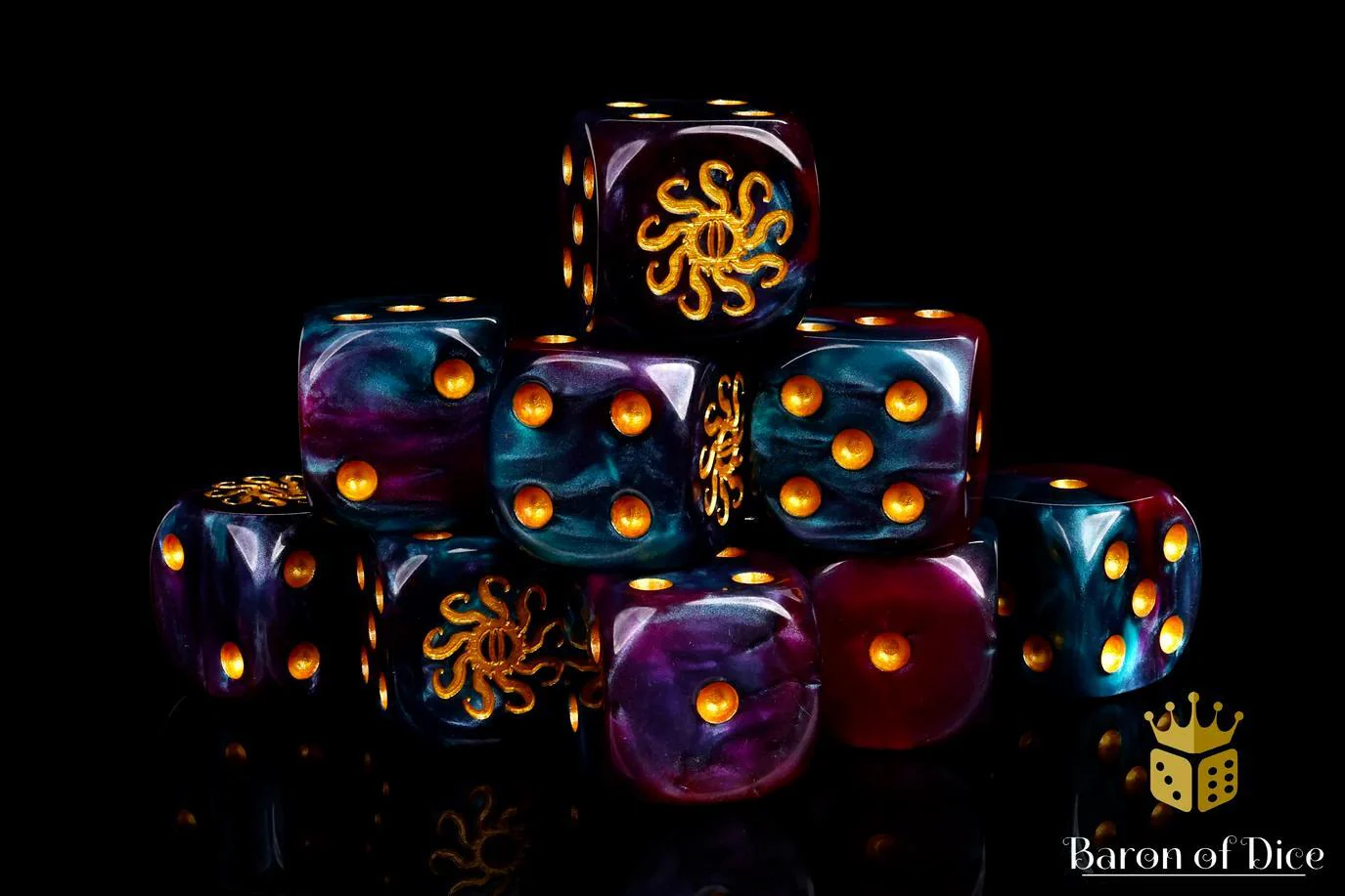 Baron of Dice: Cult of Knowledge - Teal & Purple - Round Corner (25) - Image 3
