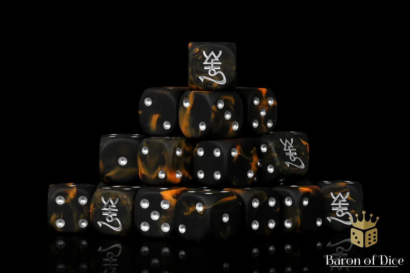 Baron of Dice: Dark Ones Dice - Round Corner (25) - Image 3