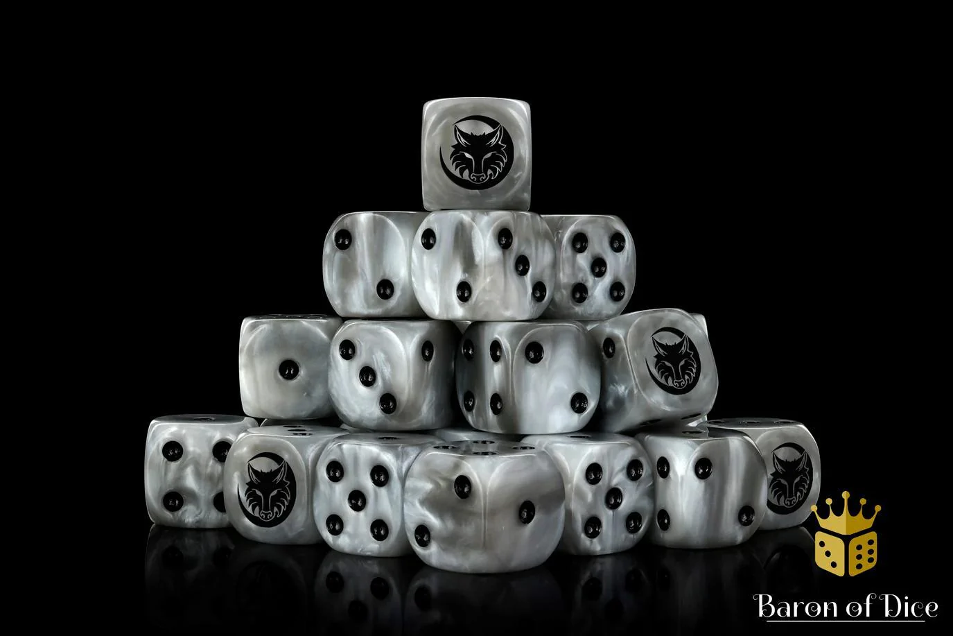 Baron of Dice: Howling Wolf - Grey Shadow - Round Corner (25) - Image 2
