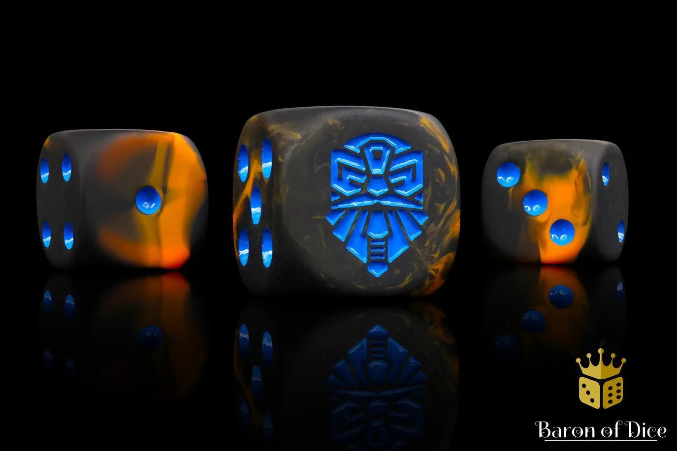 Baron of Dice: Molten Lava Dice - Round Corner (25)