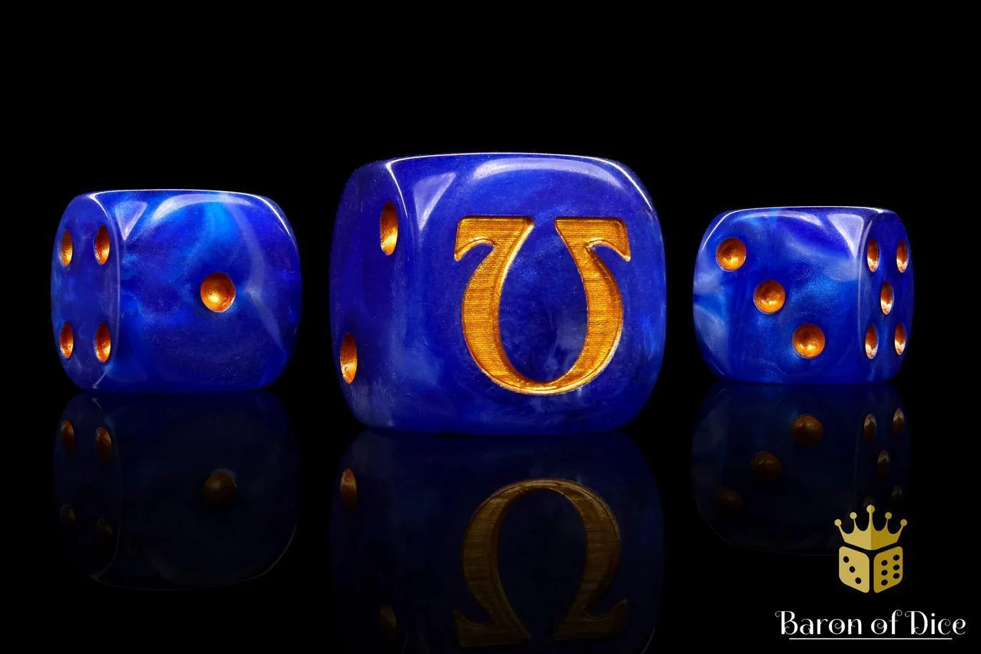 Baron of Dice: Omega - Ancient Gold - Round Corner (25)