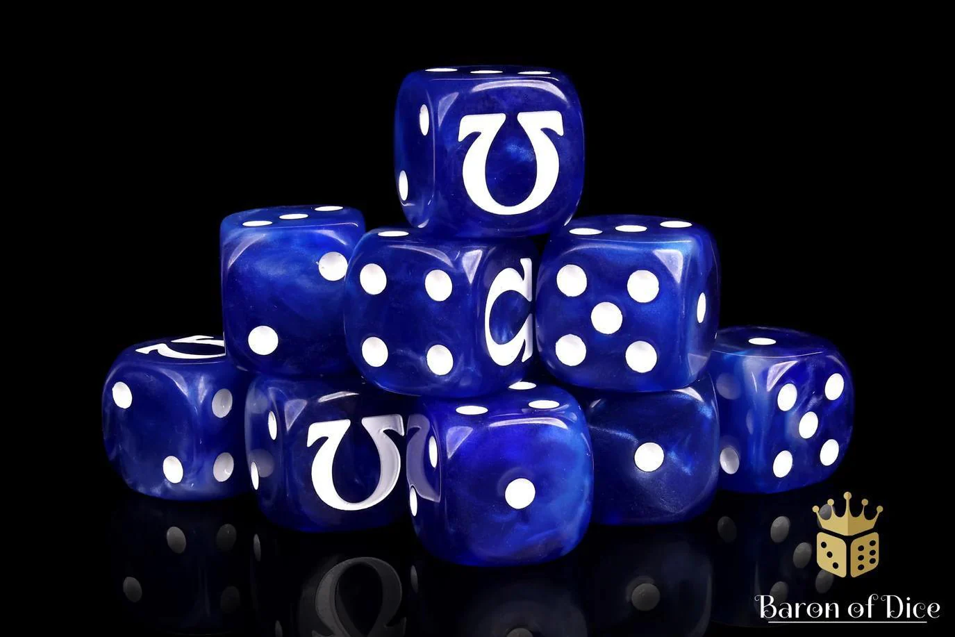 Baron of Dice: Omega - White - Round Corner (25) - Image 2