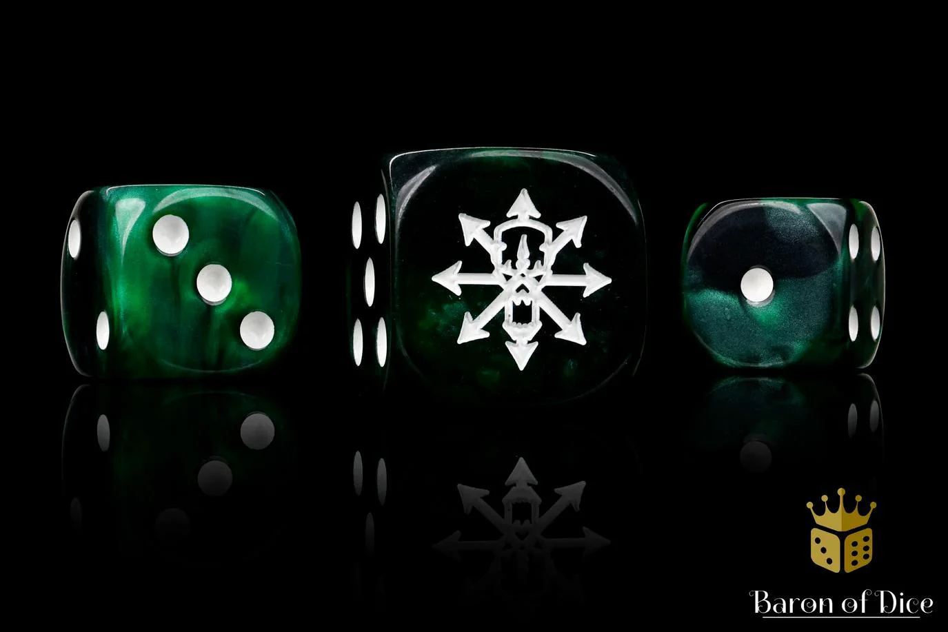 Baron of Dice: Tainted Knight - Green - Round Corner (25)