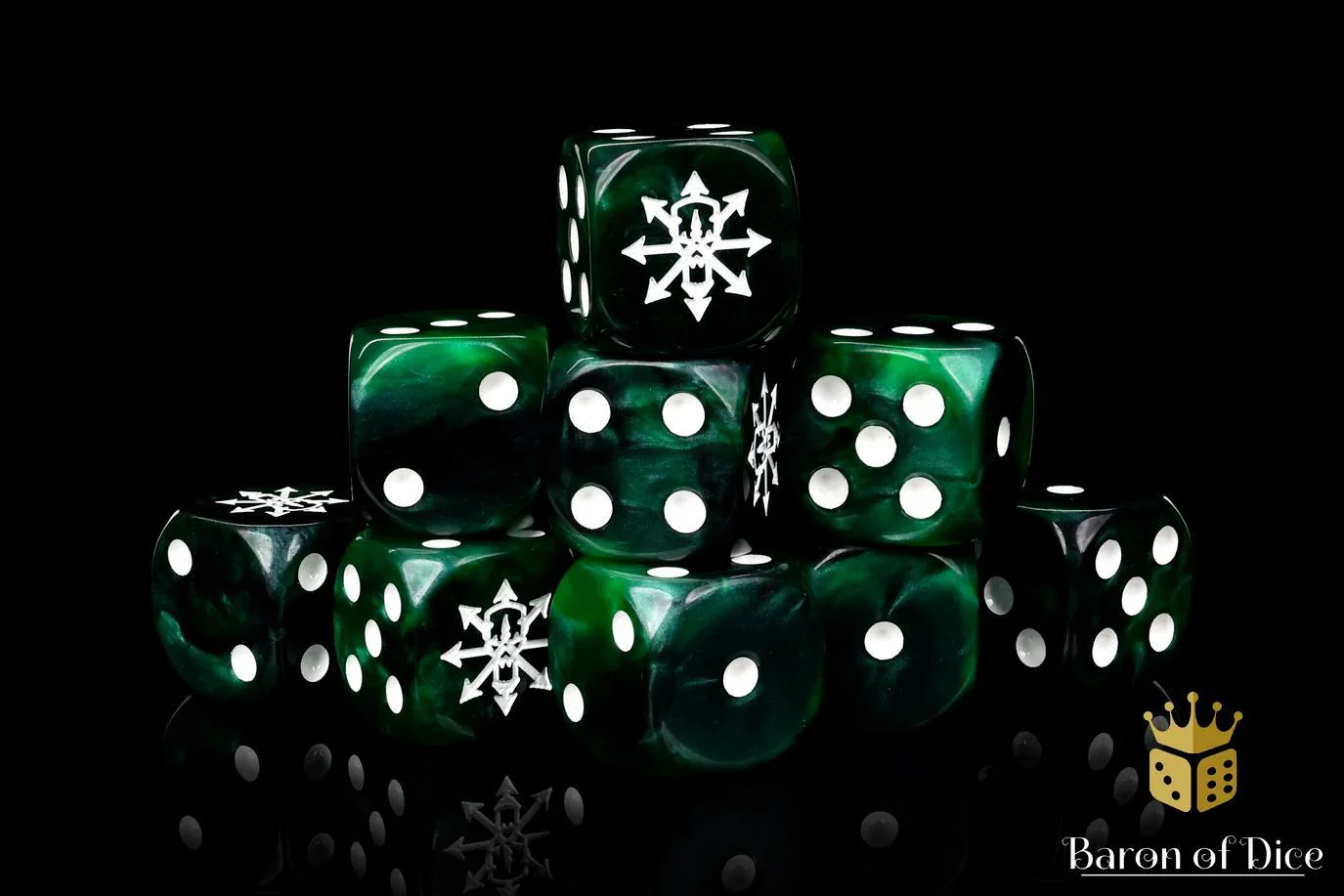 Baron of Dice: Tainted Knight - Green - Round Corner (25) - Image 2