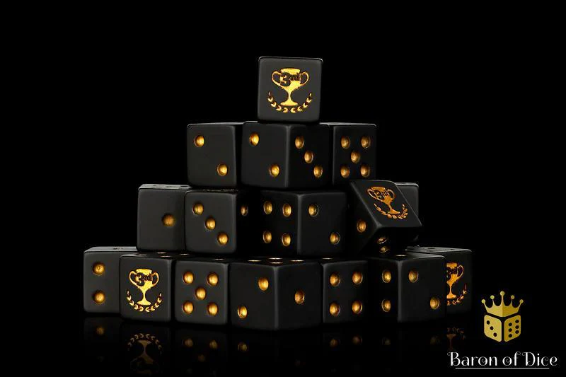 Baron of Dice: Third Place Dice 16mm Dice - Square Corner (25)