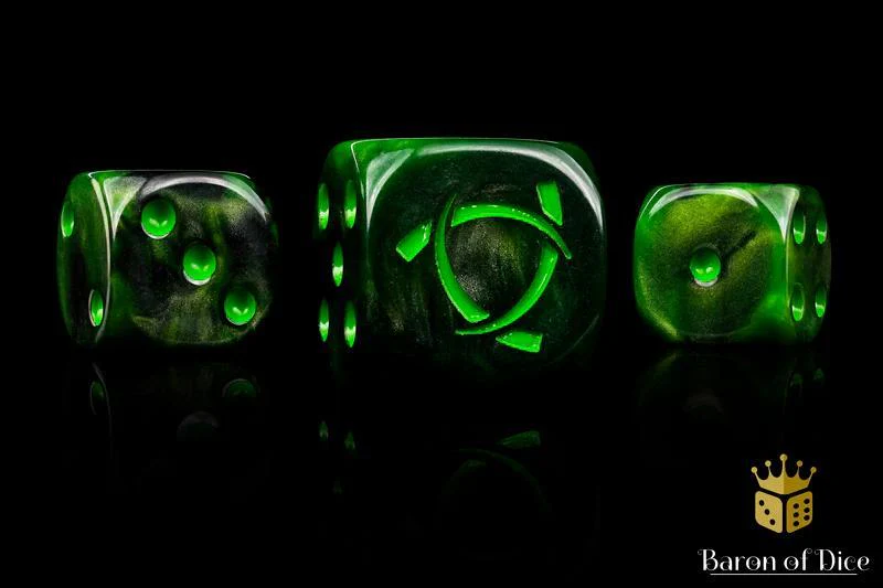 Baron of Dice: Warp Rune Dice - Round Corner (25)