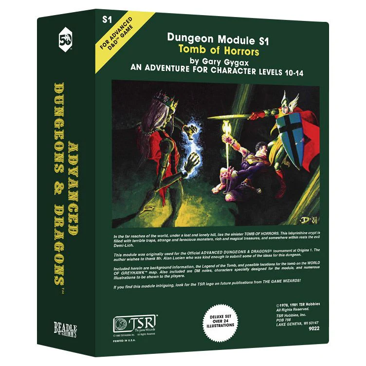 Beadle and Grimm's: Dungeons and Dragons Classic Module Dice Set - Tomb of Horrors