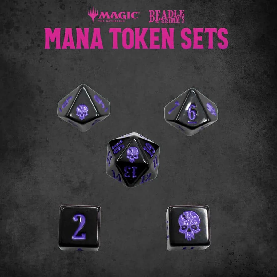 Beadle and Grimm's: Magic the Gathering - Black Mana Token Set - Image 4
