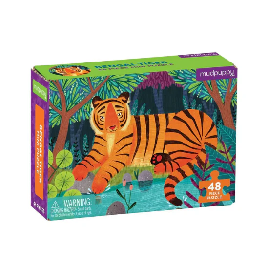 Bengal Tiger Mini Puzzle - 48 Pieces
