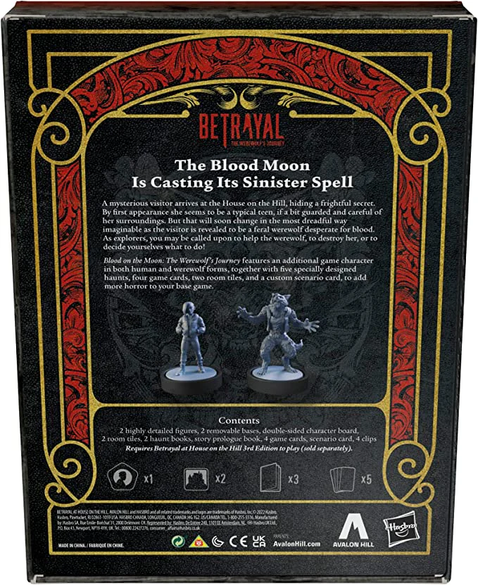 Betrayal at House on the Hill: 3rd Edition - The Werewolf's Journey Blood on the Moon Expansion - Image 2