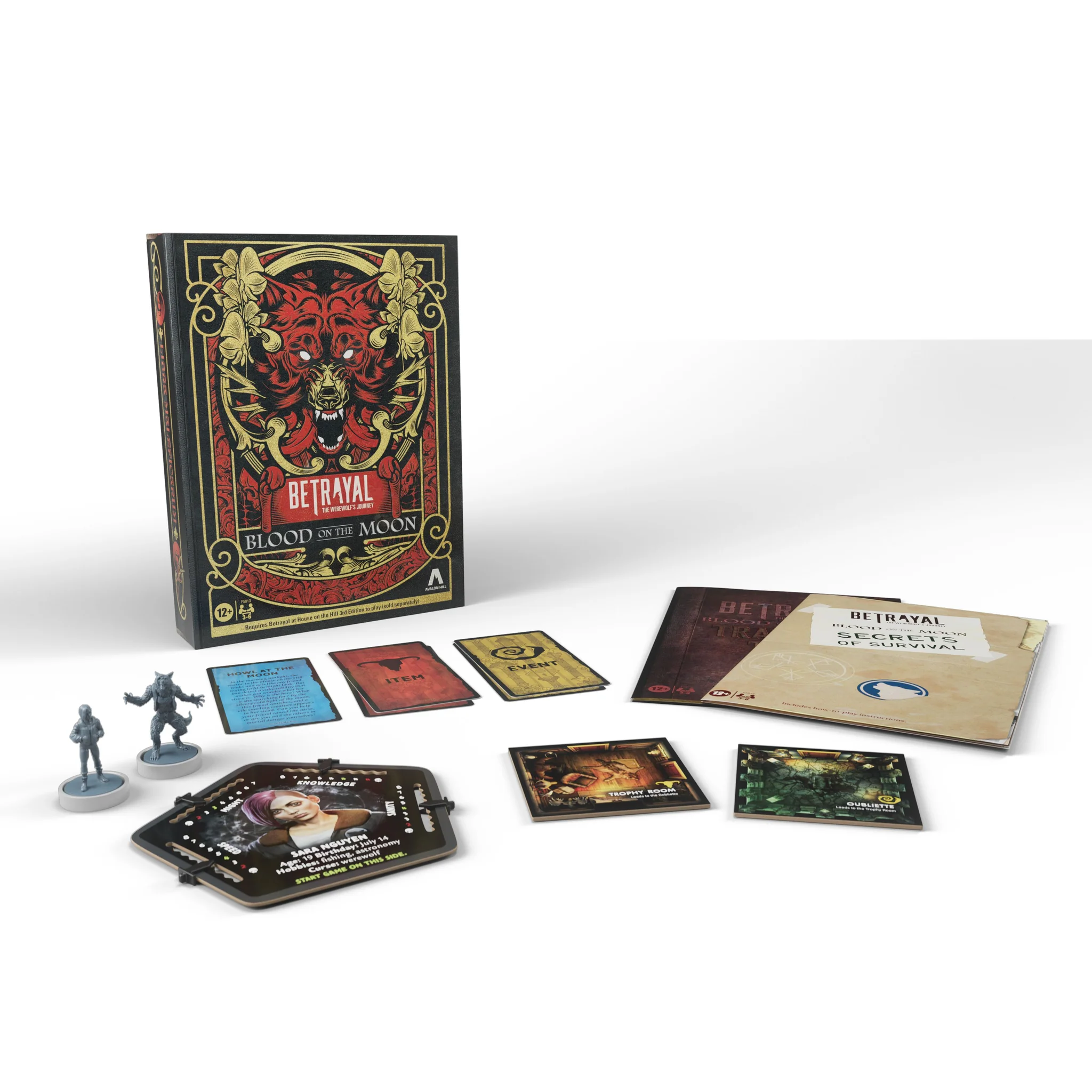 Betrayal at House on the Hill: 3rd Edition - The Werewolf's Journey Blood on the Moon Expansion - Image 3