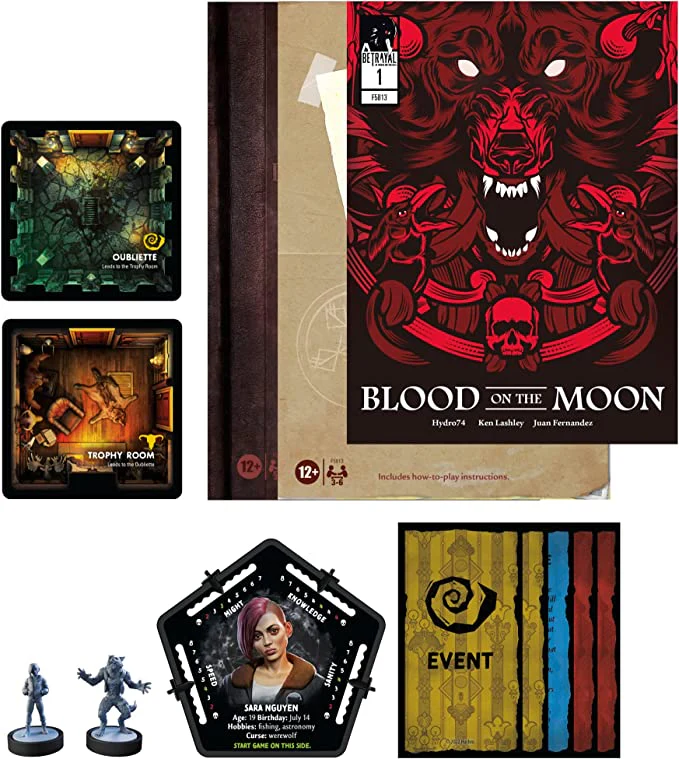 Betrayal at House on the Hill: 3rd Edition - The Werewolf's Journey Blood on the Moon Expansion - Image 4