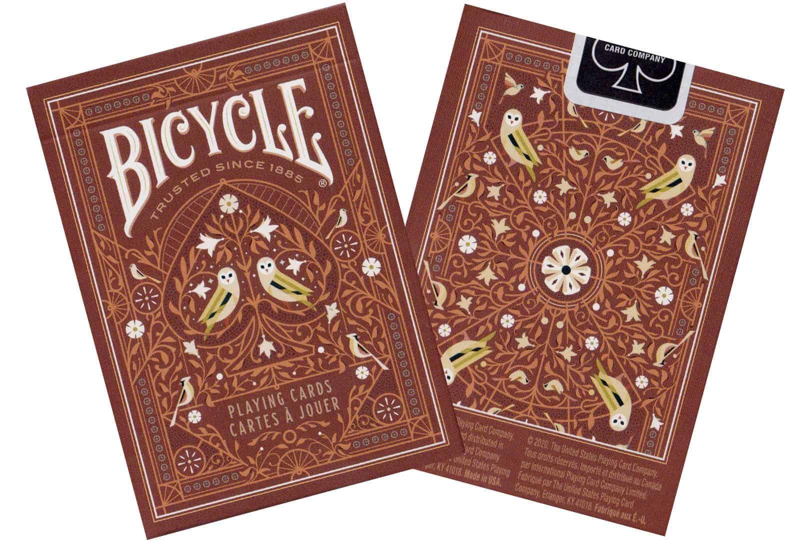 Bicycle Playing Cards: Aviary Orange