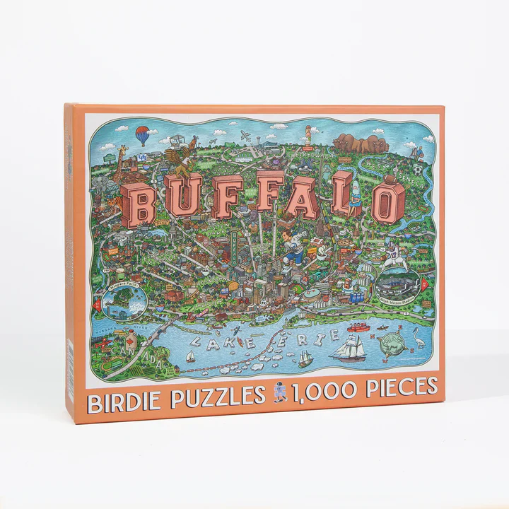 Birdie Puzzles: Buffalo Map - 1000 Piece Puzzle
