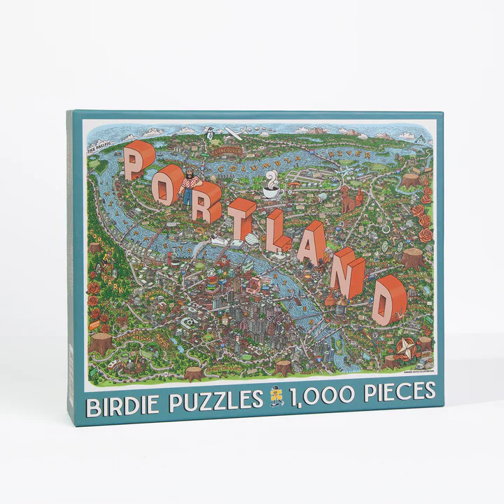 Birdie Puzzles: Portland Map - 1000 Piece Puzzle