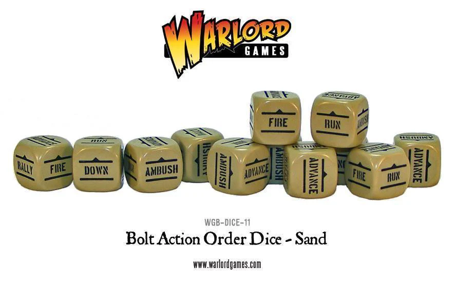 Bolt Action: Order Dice - Sand