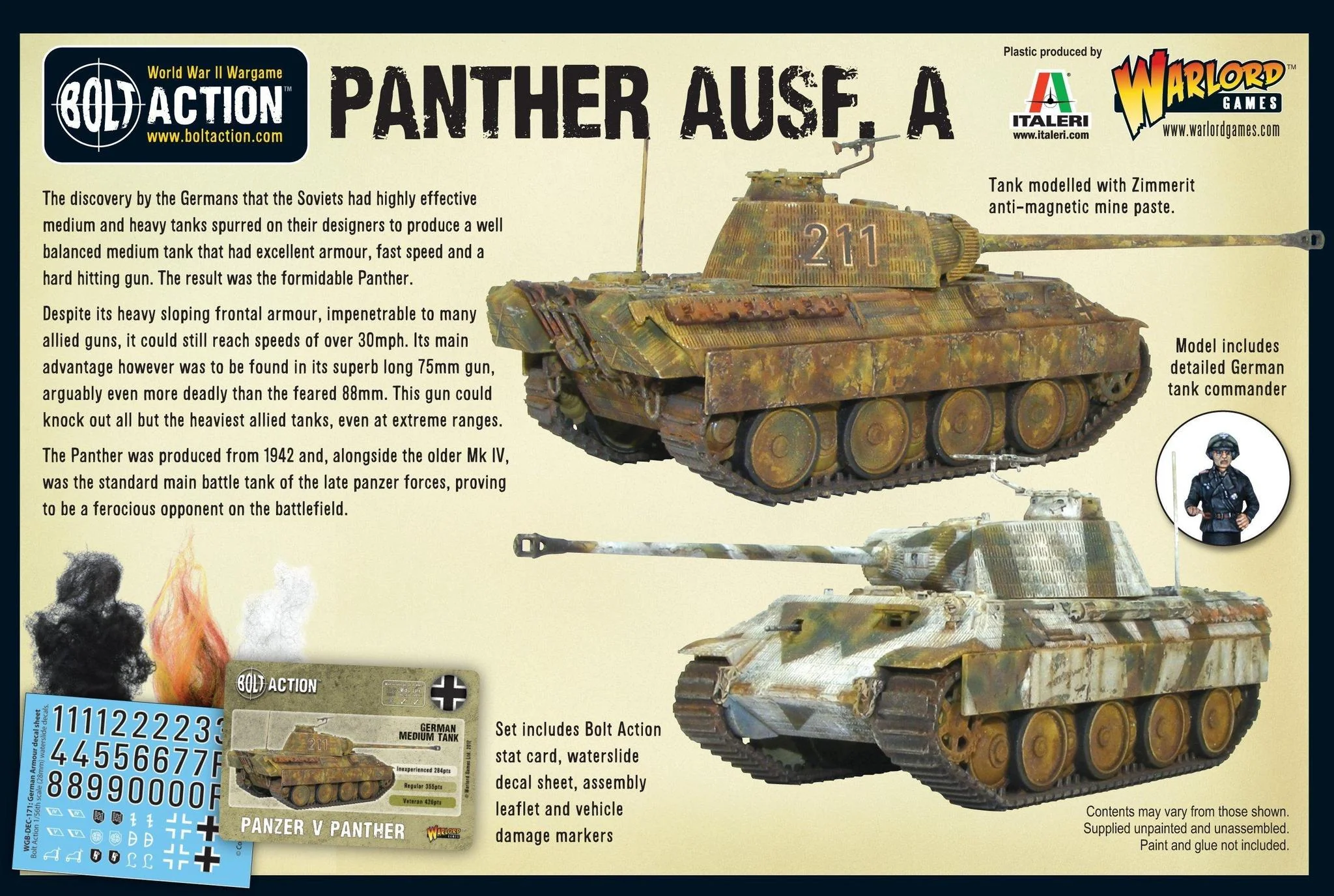 Bolt Action: Panther Ausf A Medium Tank - Image 2