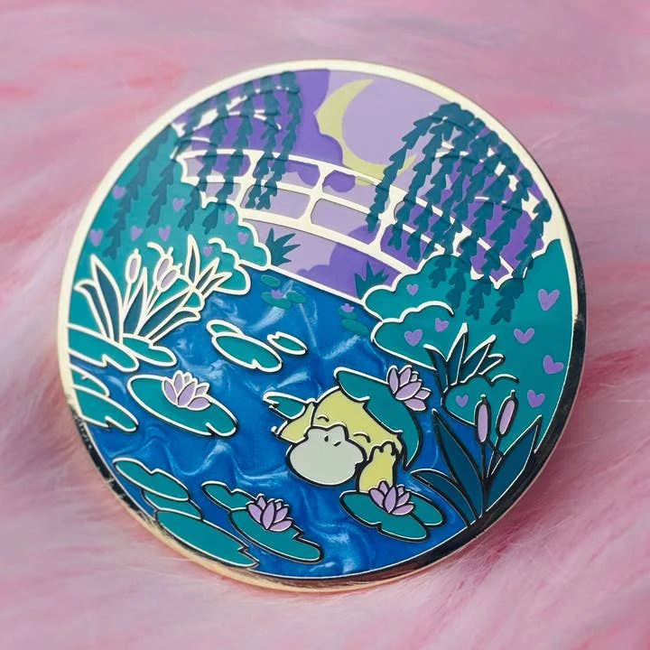 Bulbalana: Pokemon - Psyduck Monet Water Lilies Enamel Pin