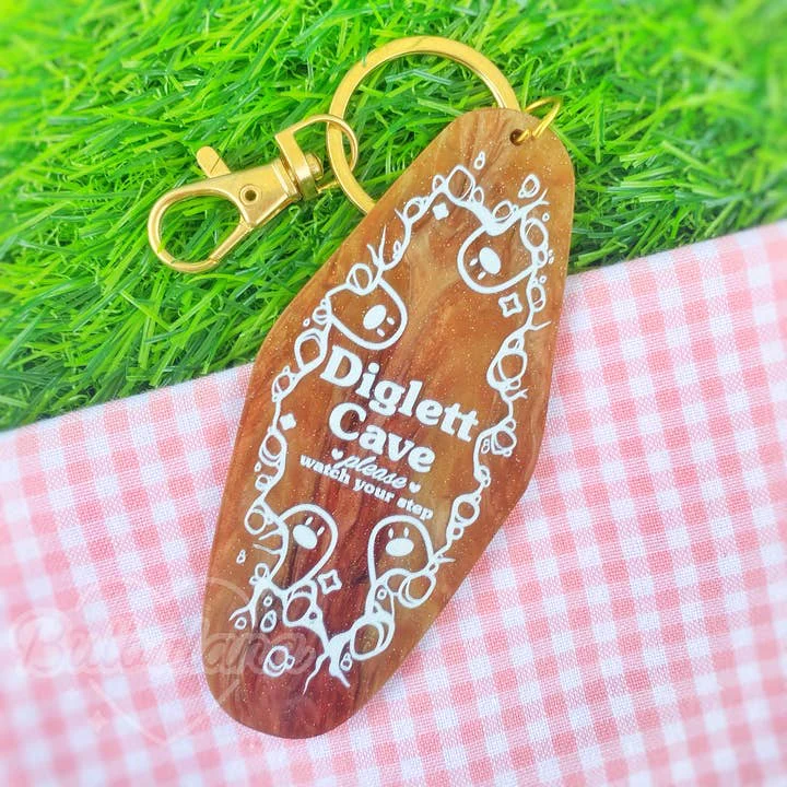 Bulbalana: Pokemon - Travel the Pokemon Regions! - Diglett Cave Keychain