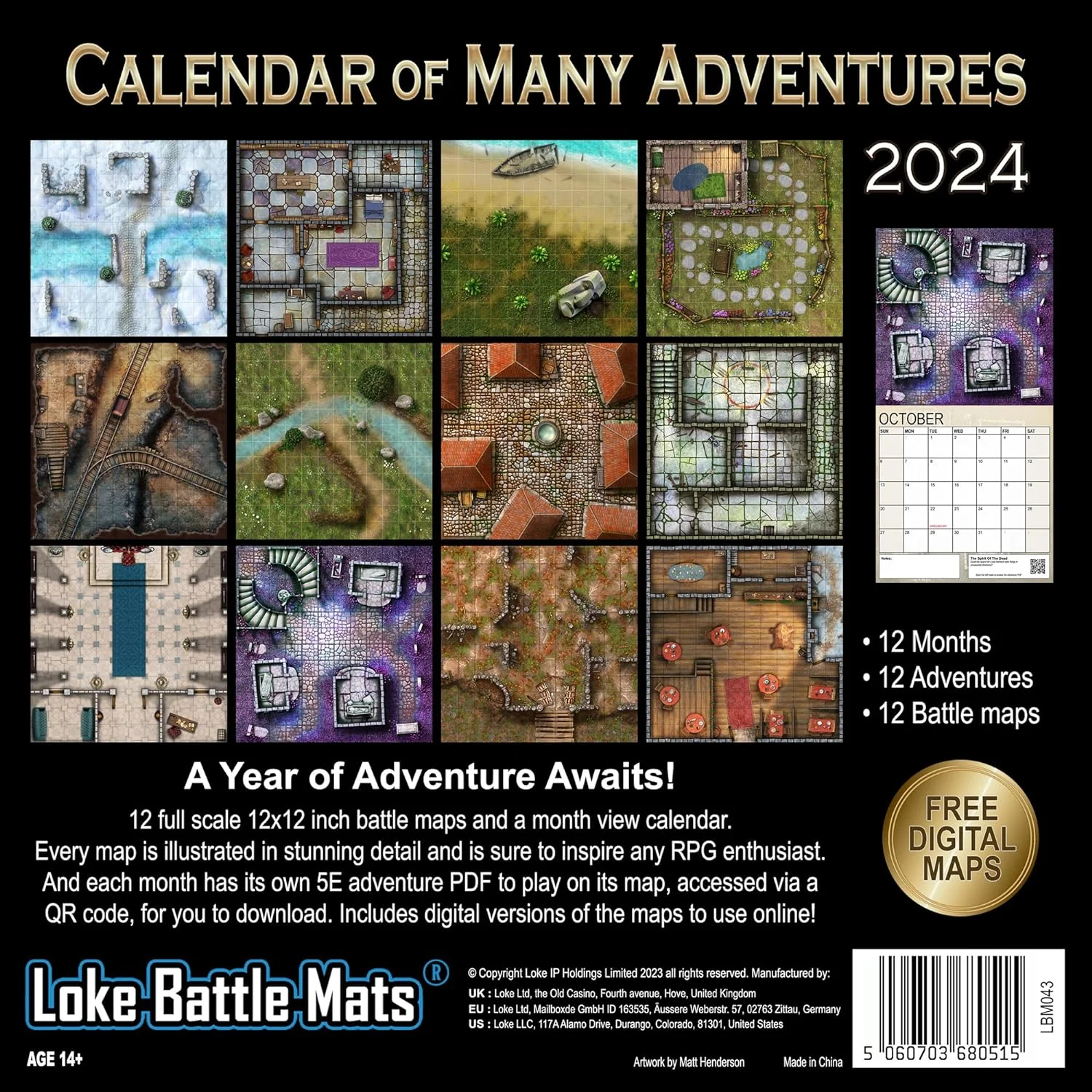 Calendar of Many Adventures 2024 - Image 2