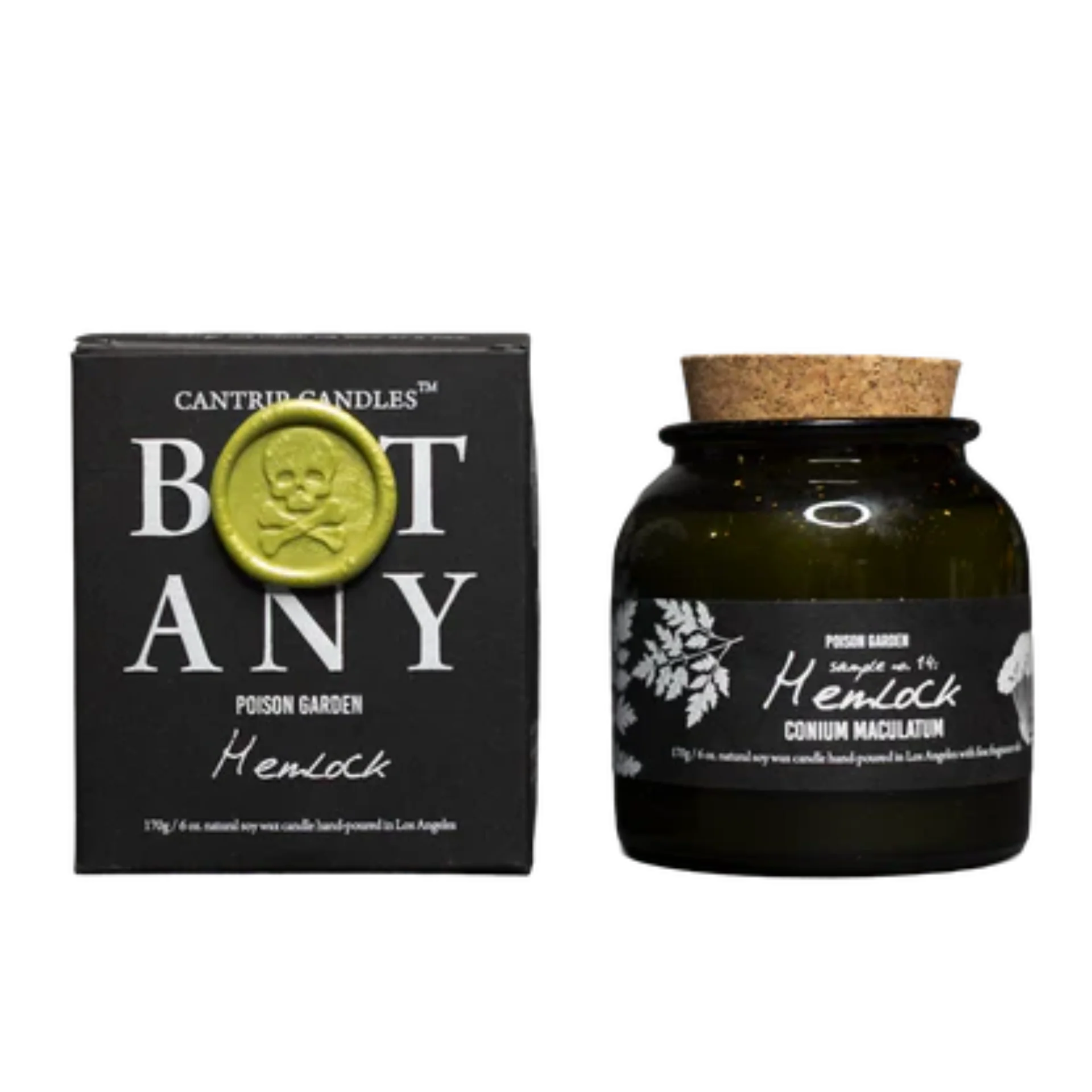 Cantrip Candles: Botany - The Poison Garden† - Hemlock & Bitter Carrotseed