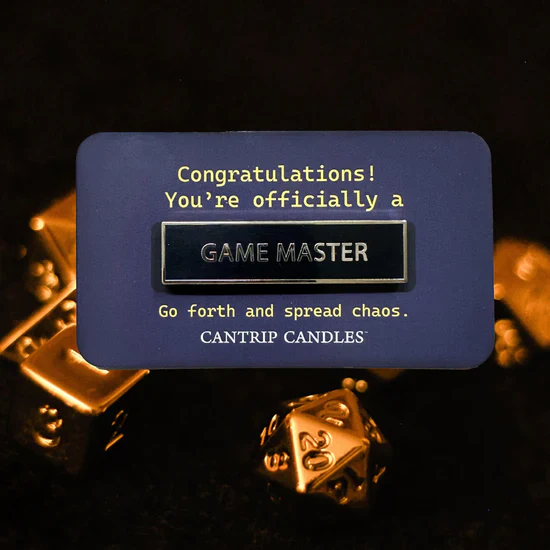 Cantrip Candles: Game Master Badge Pin