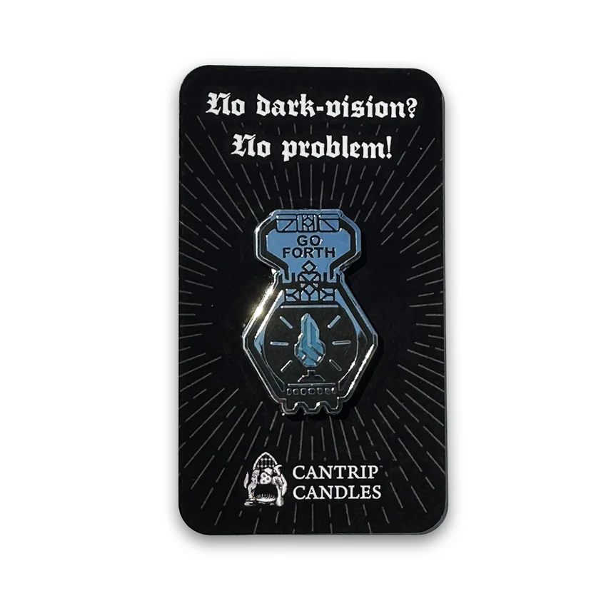 Cantrip Candles: Go Forth Lantern Pin - Image 2