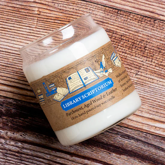Cantrip Candles: The Library Scriptorium - 9oz