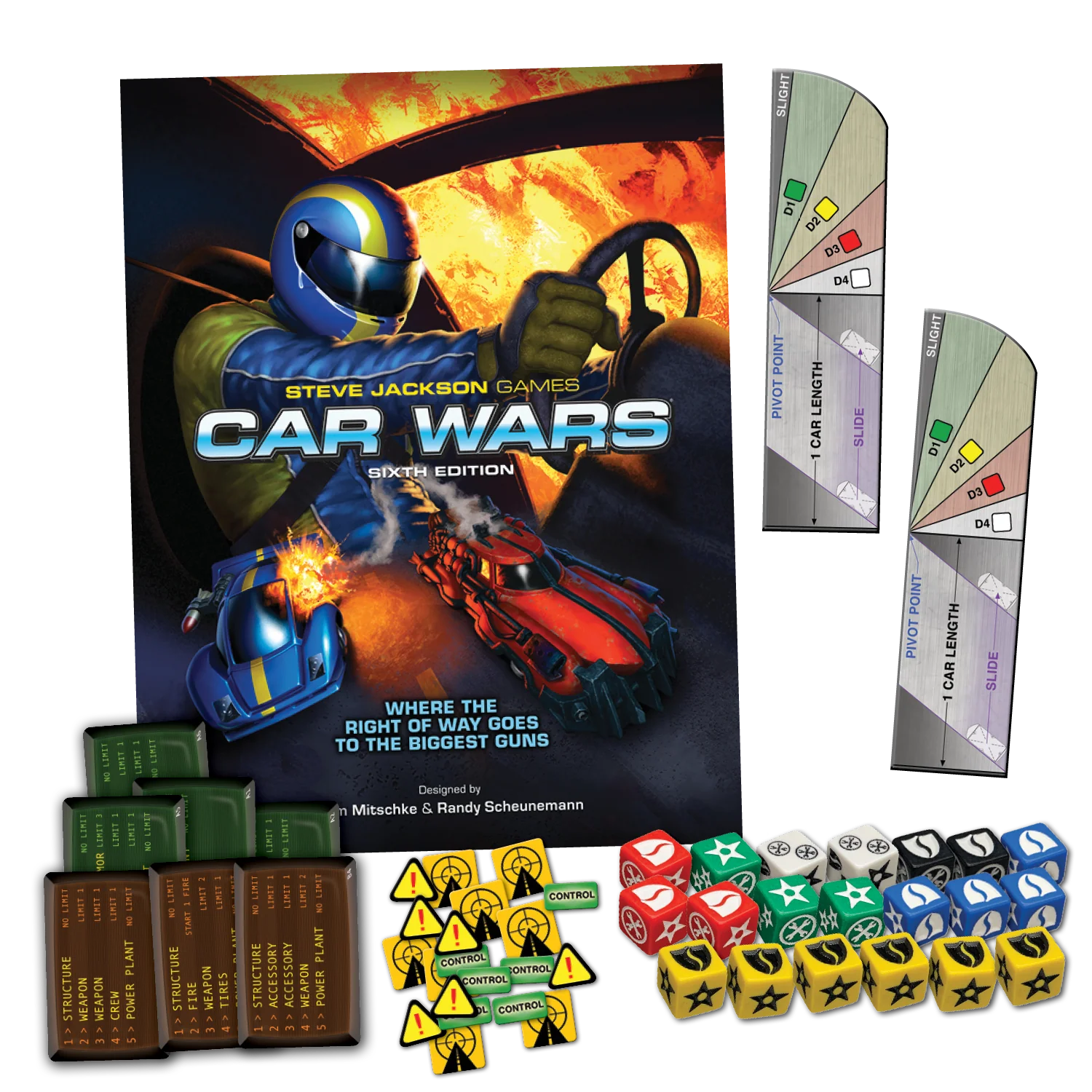 Car Wars - 2 Player Starter Set - Blue/Green - Image 2