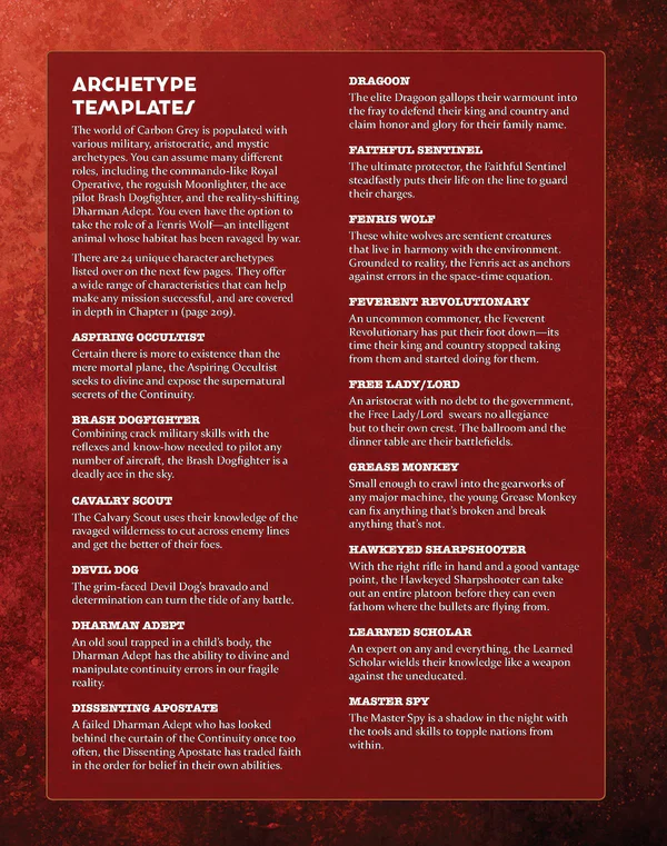 Carbon Grey RPG: Core Rulebook - Image 4