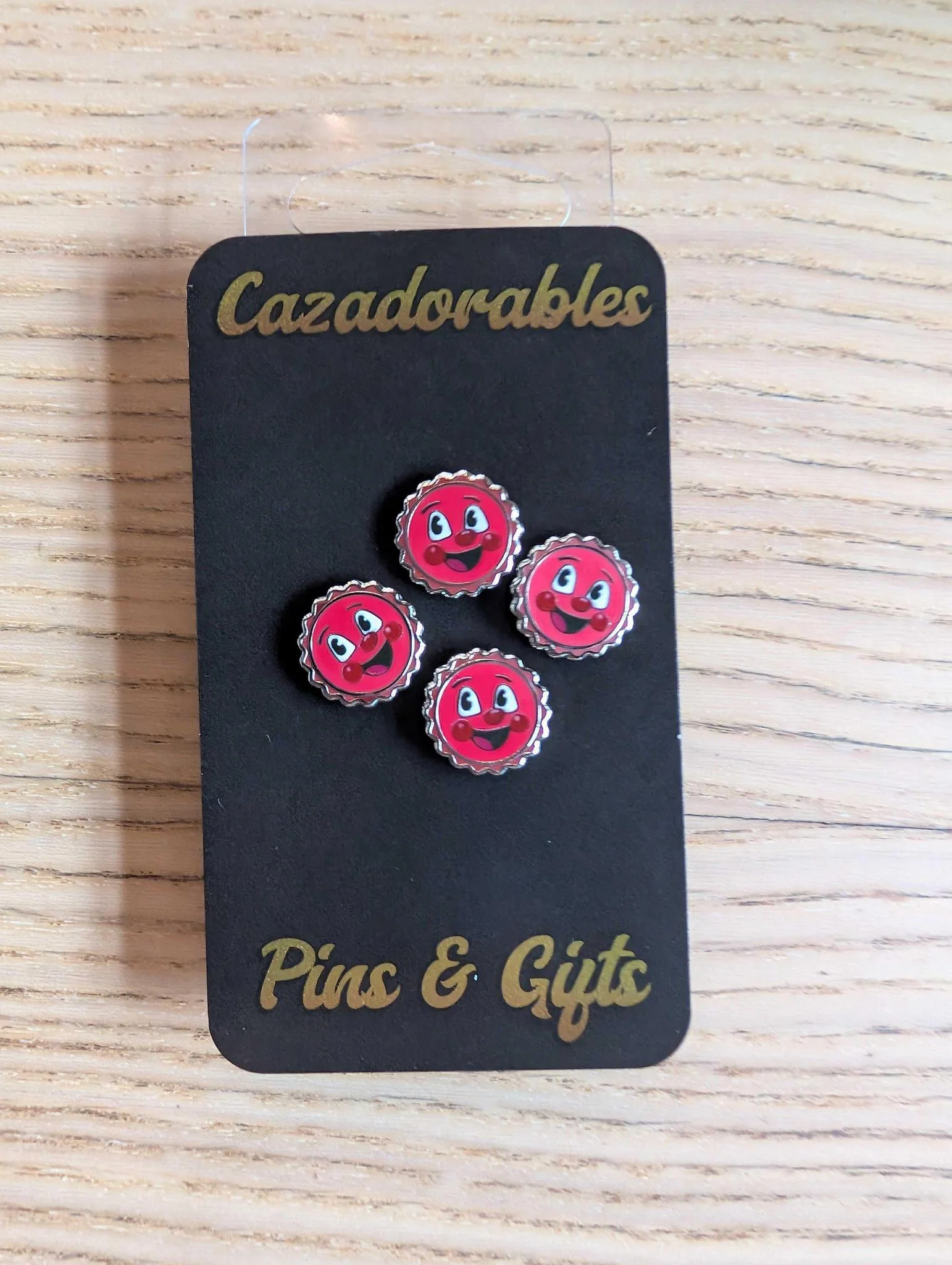 Cazadorable Pins & Gifts: Fallout Caps Enamel Pins (Set of 4) - Image 2