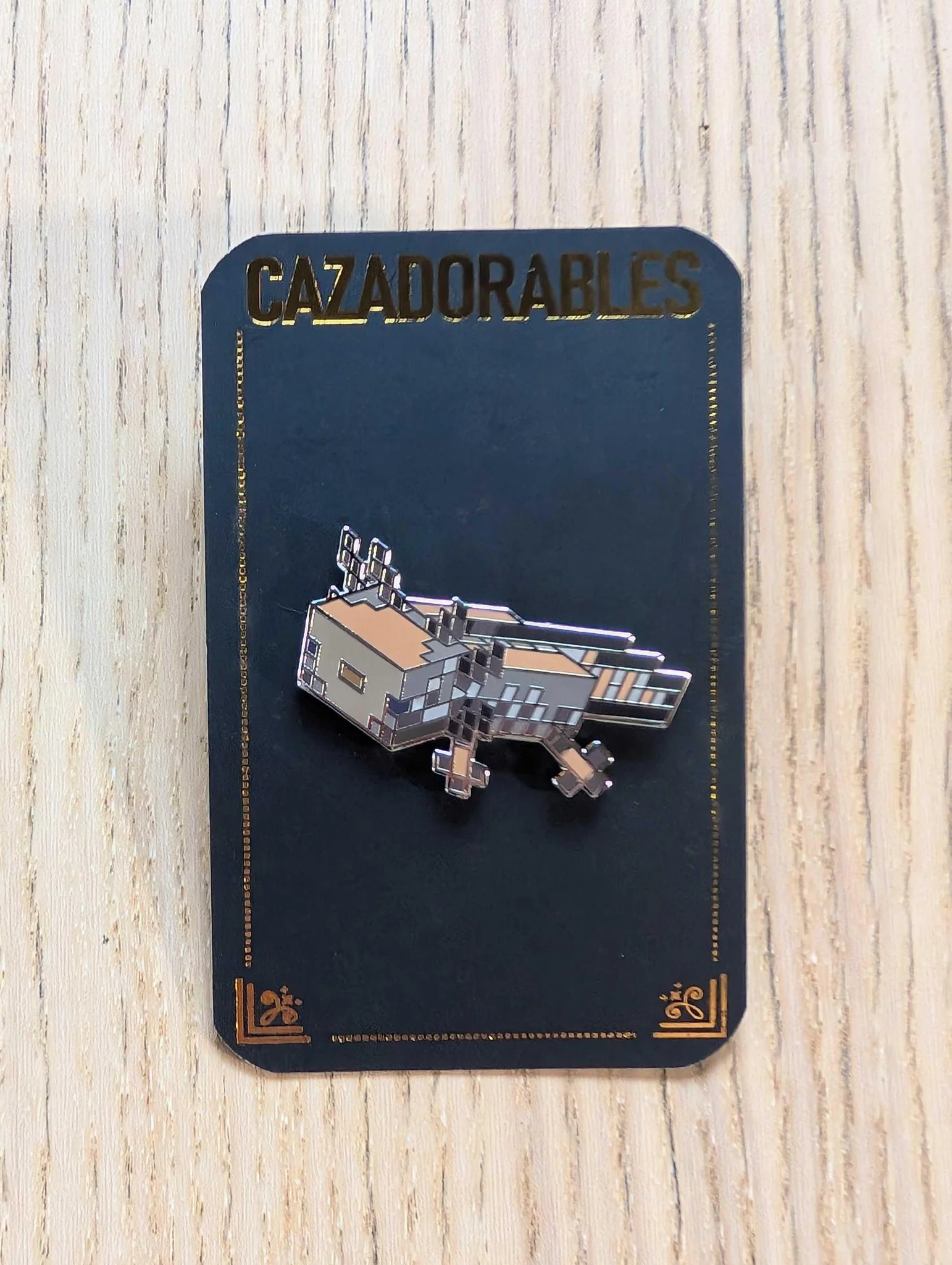Cazadorable Pins & Gifts: Minecraft Axolotl Enamel Pin - Image 2
