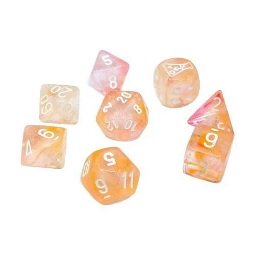 Chessex: Nebula Supernova w/ White Lab Polyhedral Dice Set (7) (CHX30041)