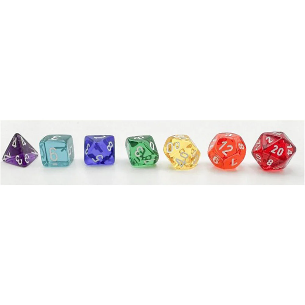 Chessex: Prism Translucent - GM & Beginner Polyhedral Dice Set (CHX23099) - Image 2