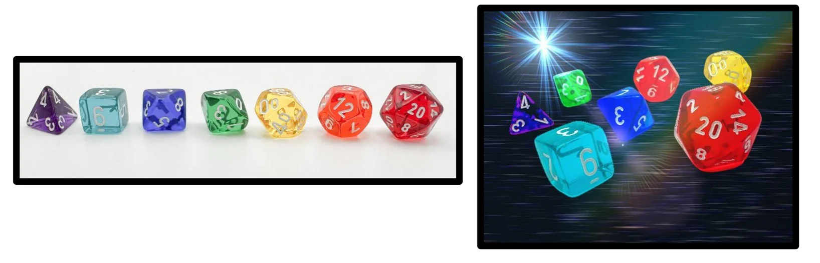 Chessex: Prism Translucent - GM & Beginner Polyhedral Dice Set (CHX23099) - Image 3