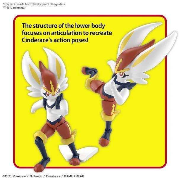 Bandai Spirits Pokemon Model Kit - Cinderace - Image 4