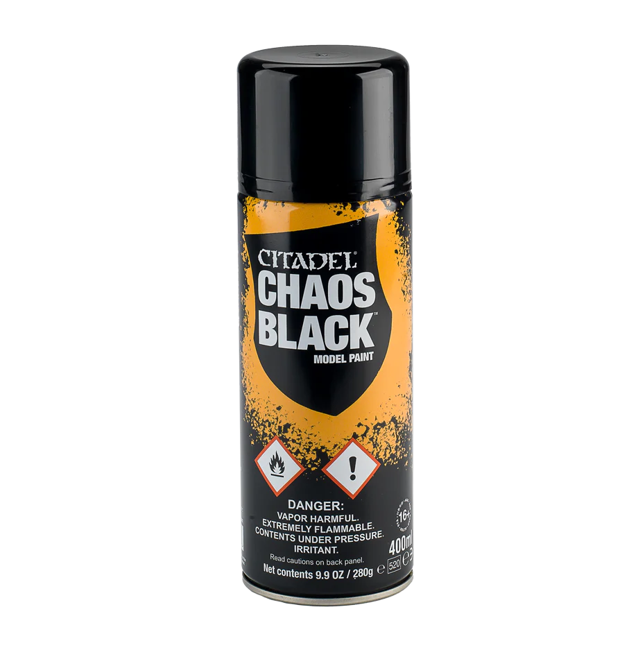 Citadel Paint: Spray - Chaos Black (400ml) (62-02)