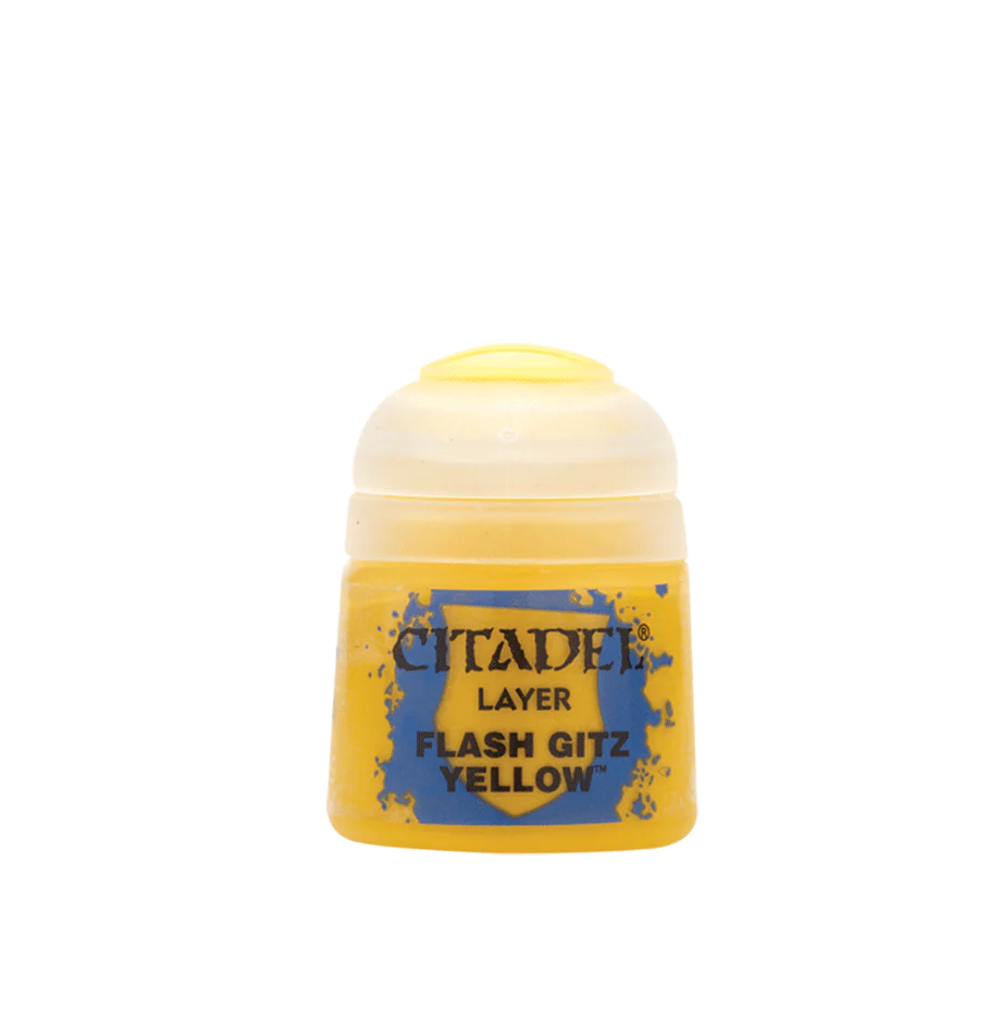 ***Discontinued**** Citadel Paint: Layer - Flash Gitz Yellow (12ml) (22-02) ***Discontinued****