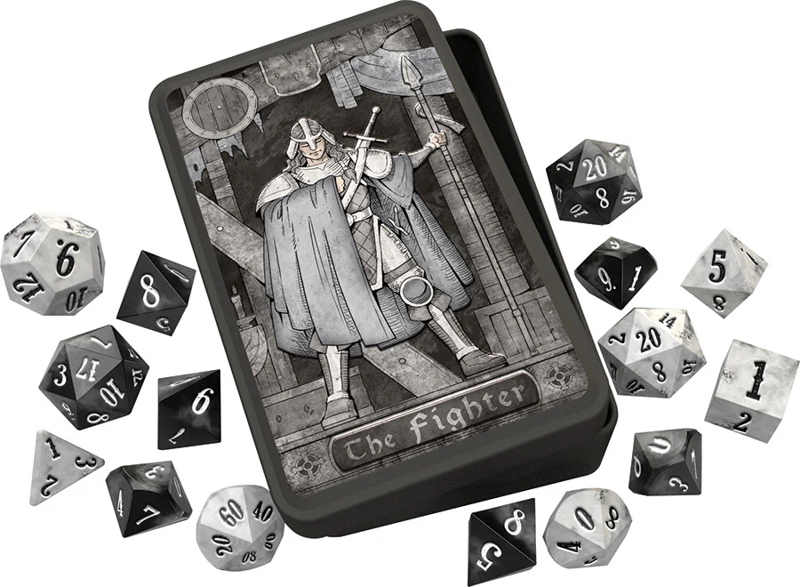 Class-Specific Dice Set: Fighter (Pathfinder and 5E)