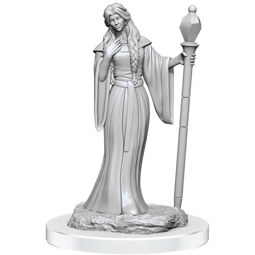 WizKids: Critical Role Miniatures - Human Wizard Female & Halfling Holy Warrior Female - Unpainted - Image 2