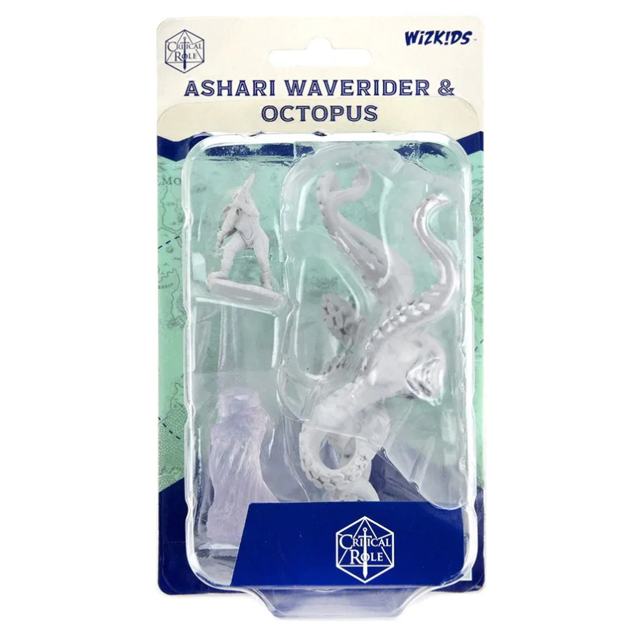 WizKids: Critical Role Miniatures - Ashari Waverider & Octopus - Unpainted