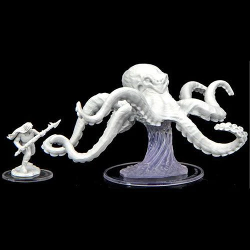 WizKids: Critical Role Miniatures - Ashari Waverider & Octopus - Unpainted - Image 2