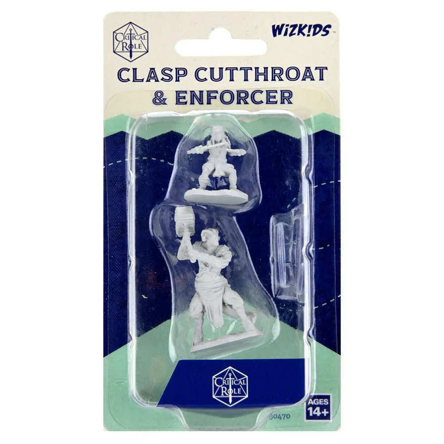 WizKids: Critical Role Miniatures - Clasp Cutthroat & Enforcer - Unpainted