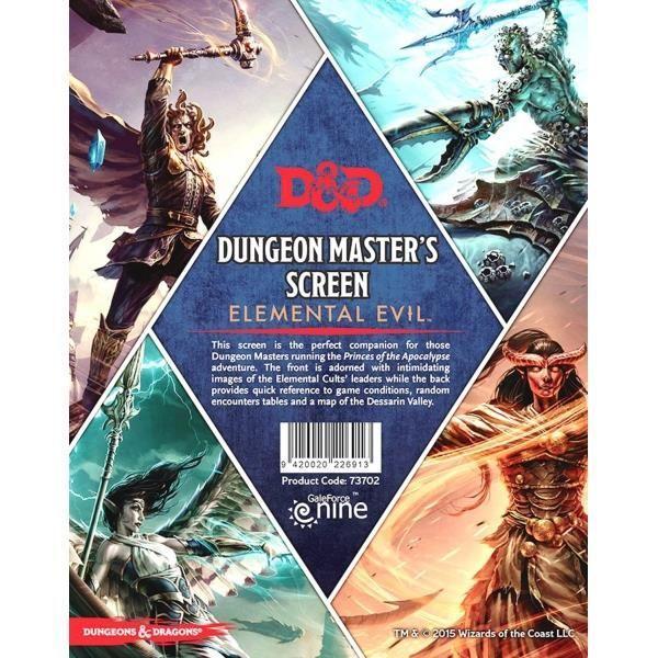 D&D Dungeon Master's Screen - Temple of Elemental Evil