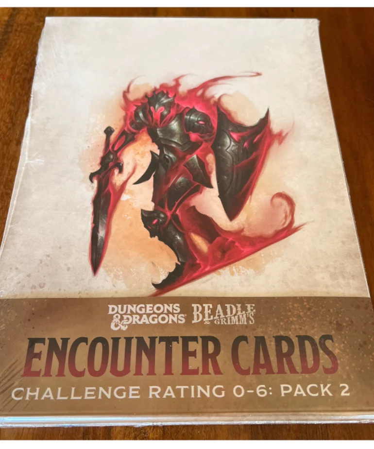 D&D Encounter Cards - Challenge Rating 0-6 Pk2